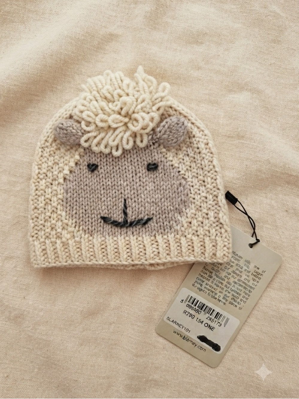 NWT Blarney Woollen Mills 100% Merino Wool Baby Sheep Hat